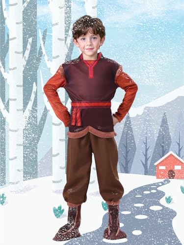 Disfraz Iceman Kristoff para niños 9-10 años miniatura 2