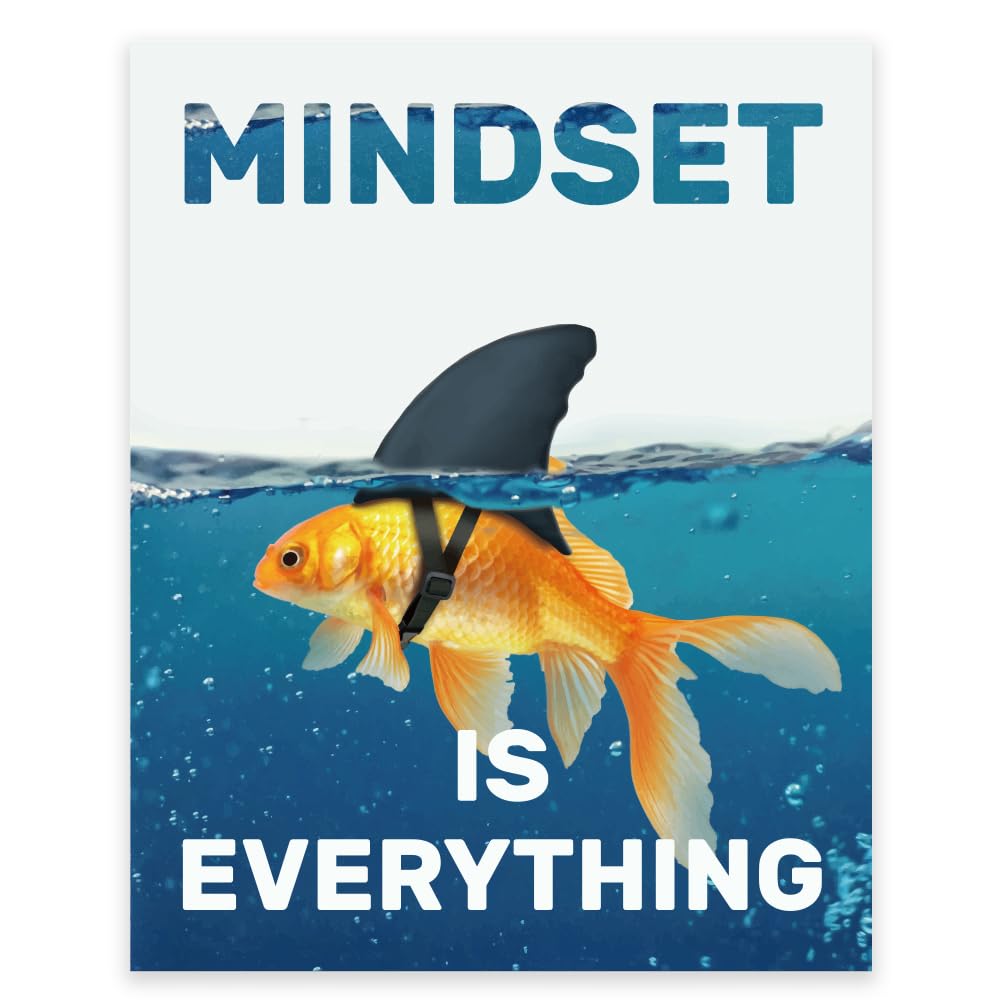 GOMAKERER 1 Pc Mindset is Everything Wall Art