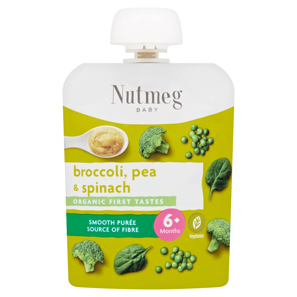 Nutmeg Broccoli, Pea & Spinach 6M+ 70G,, 1 x 1 g