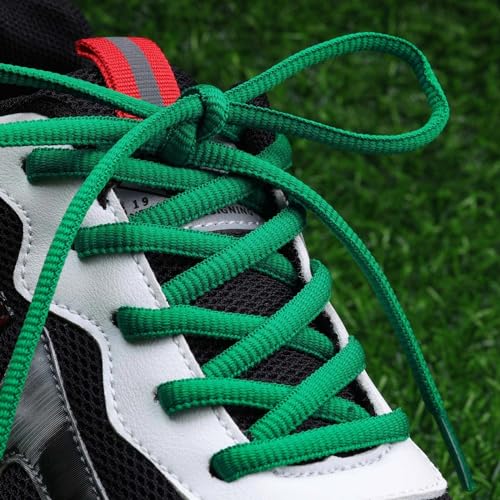 Image of 2 Pairs Oval Athletic Shoelaces 33 Colors 1 /4 inch Half Round Shoe Laces for Sneakers