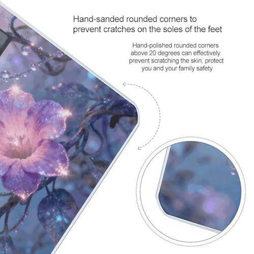 Báscula digital de cuerpo Enchanted Floral con pantalla LCD miniatura 4