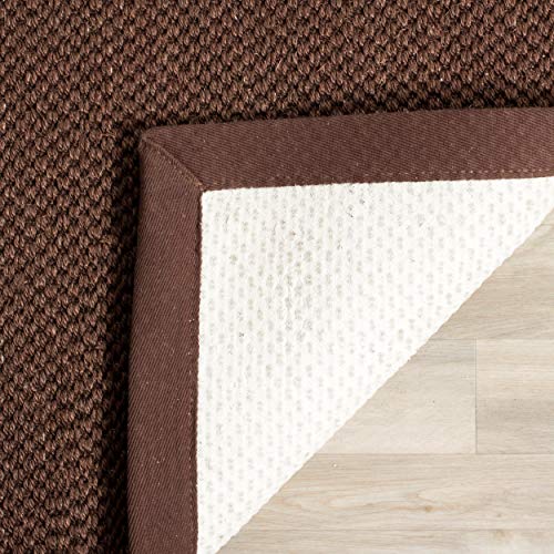 Tapete decorativo SAFAVIEH Natural Fiber 8x10 Chocolate miniatura 2