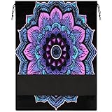 Fashion Boho Tribal Style Travel Shoe Bag Large Portable Drawstring Shoe Bag for Travel Dust-proof Shoe Storage Packing Organizer for Women and Men Shoe Pouch Cover