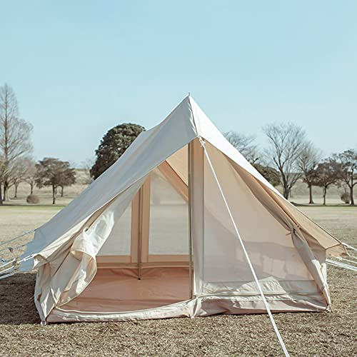 Carpa de camping 4 estaciones de lona tipo yurt miniatura 3