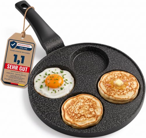 Amalindo Pancake Pfanne Induktion Ø26 cm, 4 Mulden...