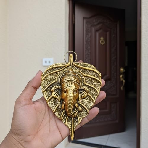 Image of Betterminds Return Gifts For Women Action Ganesh Wall Hanging (Pack Of 4) Wedding Gift Anniversary Housewarming Corporate Gifts Baby Shower Return Gifts (Gold), Metal