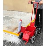 EXCLURA Parking Lot Paint Line Striping Machine, Manual 4-Wheel Road Marking Cart, Pavement Line Marking Applicator, Playing Field Marking Equipment