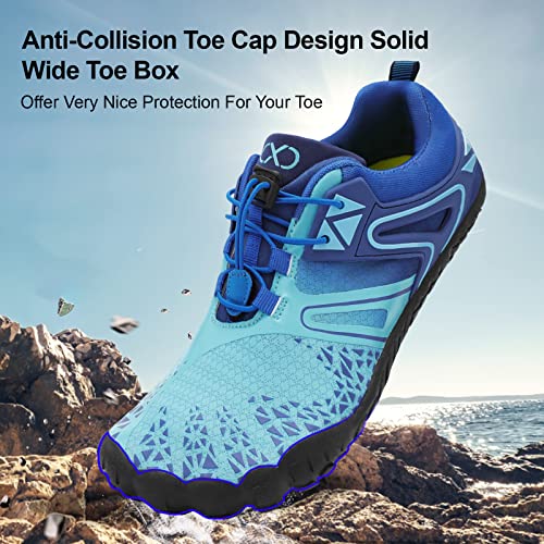 Image of XIHALOOK Athletic Hiking Water Shoes Womens Mens Quick Dry Barefoot for Beach Walking Kayaking Surfing Training