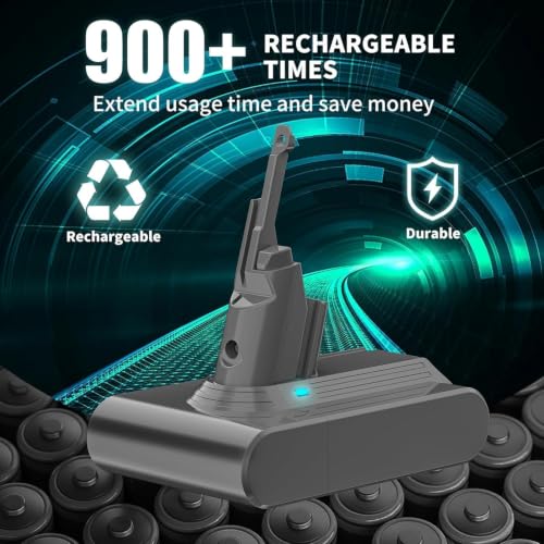 Image of EGR Upgrade 21.6V V7 Battery Replacement Compatible with Dyson SV11 V7 Motorhead /Animal /Trigger /HEPA /Car+Boat /Absolute Cordless Vacuum Cleaners. (Not Fit V6, V8, V10)