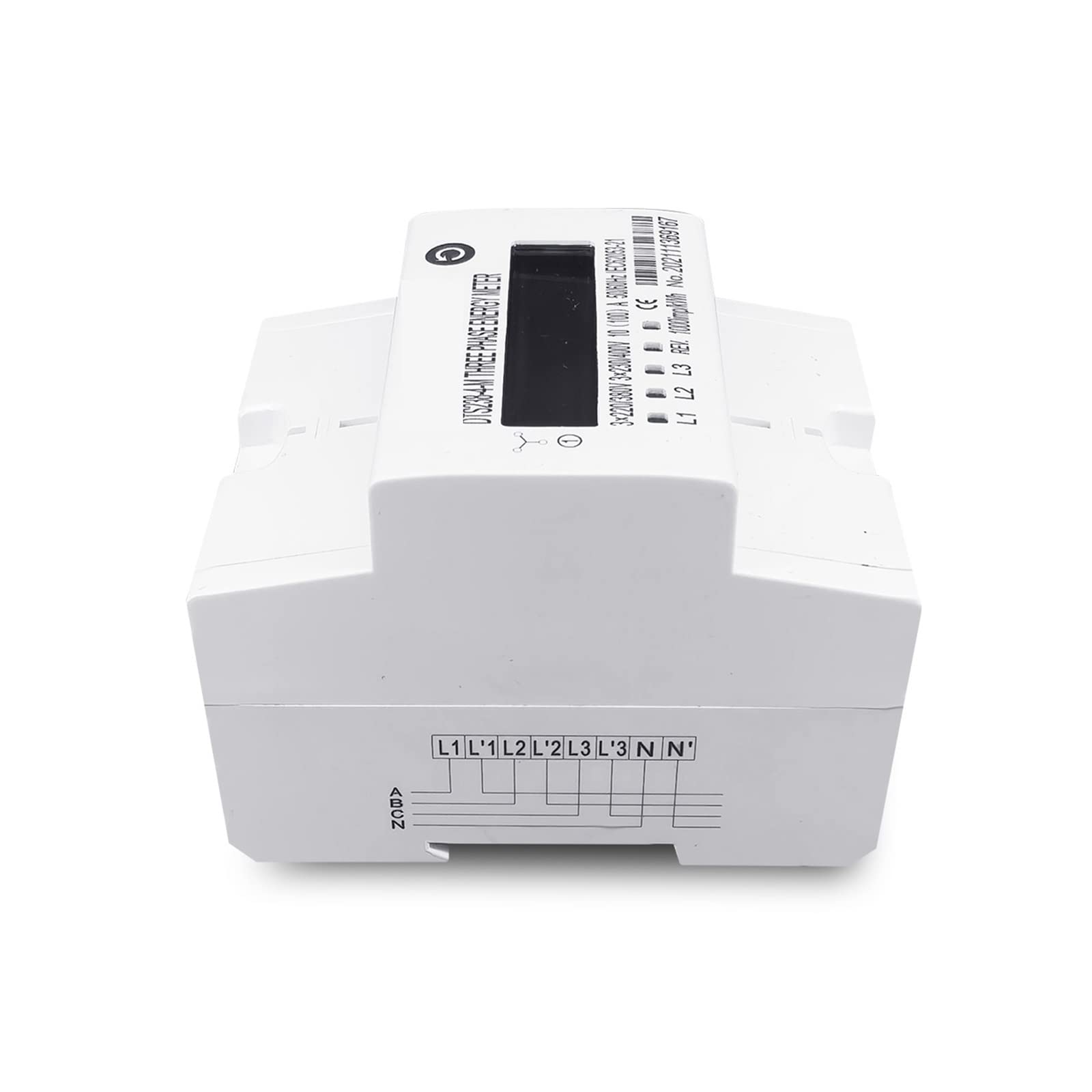 Inteligentny Monitor Energii, 4P 100A trójfazowy na szynę Din KWH watogodzina na szynę Din licznik energii LCD 3 * 230/400V 3 * 120/208V 3 * 220/380V typ CT 50Hz 60Hz(3X120V 1.5(6) A 60Hz)