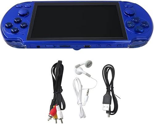 Miniatura 5 de 5.1 '' 8 GB retro consola de juegos portátil videojuego construido en 10000 juegos soporte 10 simuladores azul
