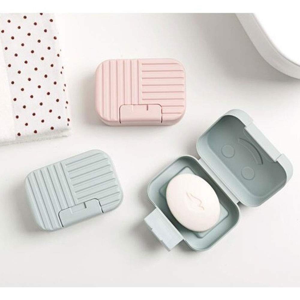tooloflife 1 x Travel Soap Box Ideal for Gift or Travelling, Green Stripe - Image 2