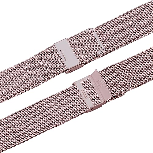 Image of ACM Watch Strap 20mm compatible with Compaq Q Watch Smartwatch | Steel Metal Adjustable Belt Chain Band