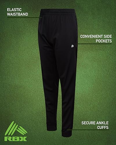 Image of RBX Boys' Sweatpants - Active Tricot Joggers Warm-Up Track Pants (2 Pack)
