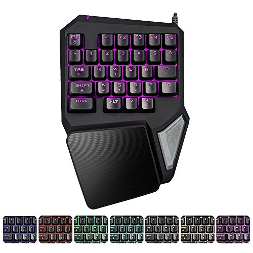 MOSTOP Gaming Keypad One-Handed Keyboard Single Hand Keyboard 29 Keys T9 Pro