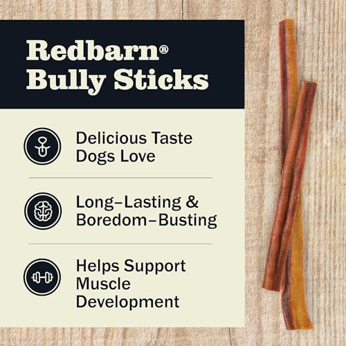 Redbarn All Natural 5-8” Bully Sticks for Small & Large Dogs – Healthy Long Lasting Chews Variety Party Pack – 100% Beef Single Ingredient Low Odor Rawhide Free Dental Treats – 8 oz Bag Redbarn All Natural 5-8” Bully Sticks for Small & Large Dogs – Healthy Long Lasting Chews Variety Party Pack – 100% Beef Single Ingredient Low Odor Rawhide Free Dental Treats – 8 oz Bag