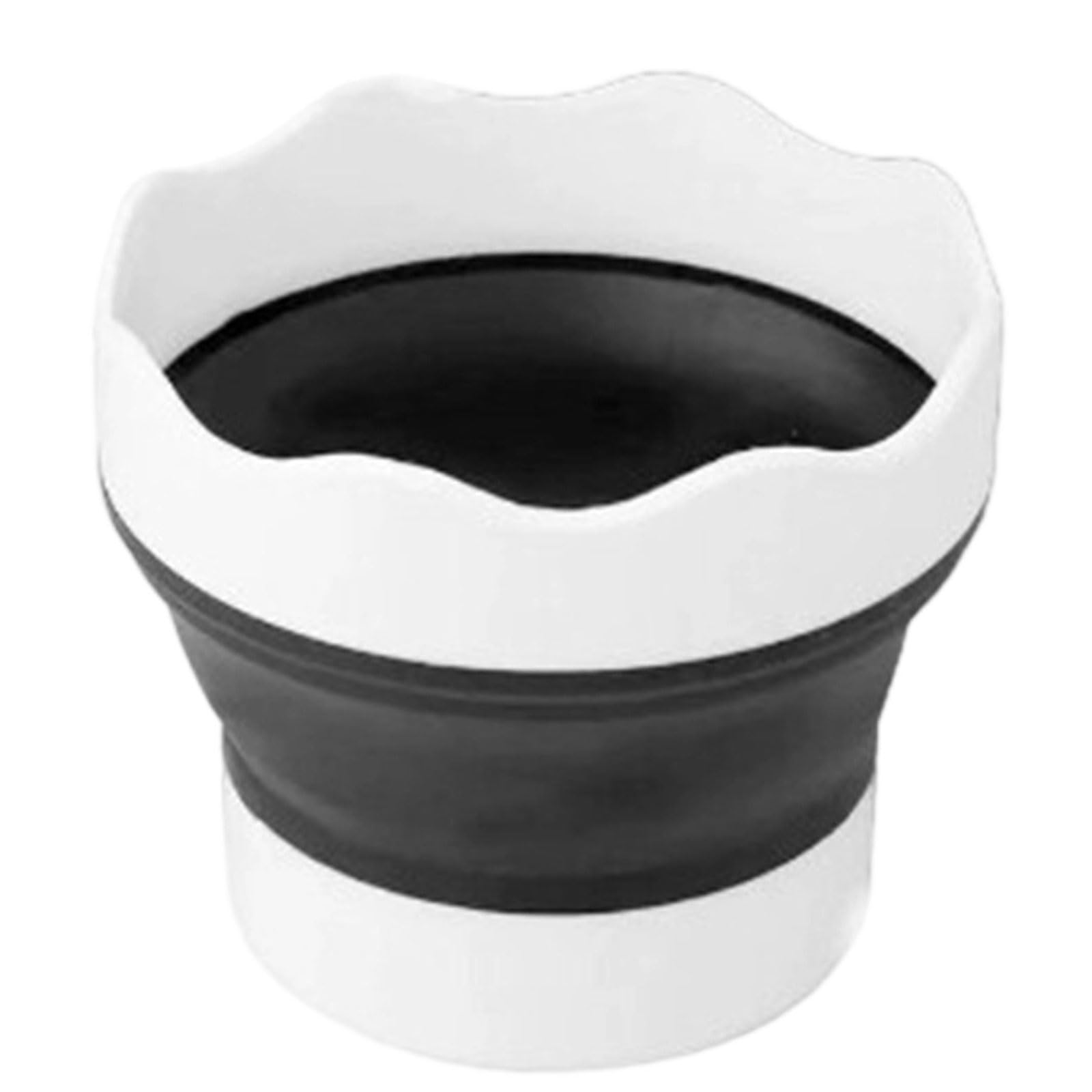 Hsioluted Black Foldable Brush Cleaning Container Artist Essential Tool For Outdoor Painting Watercolor Kits Portable Paint Brush Washer Acrylic Paint Mixer