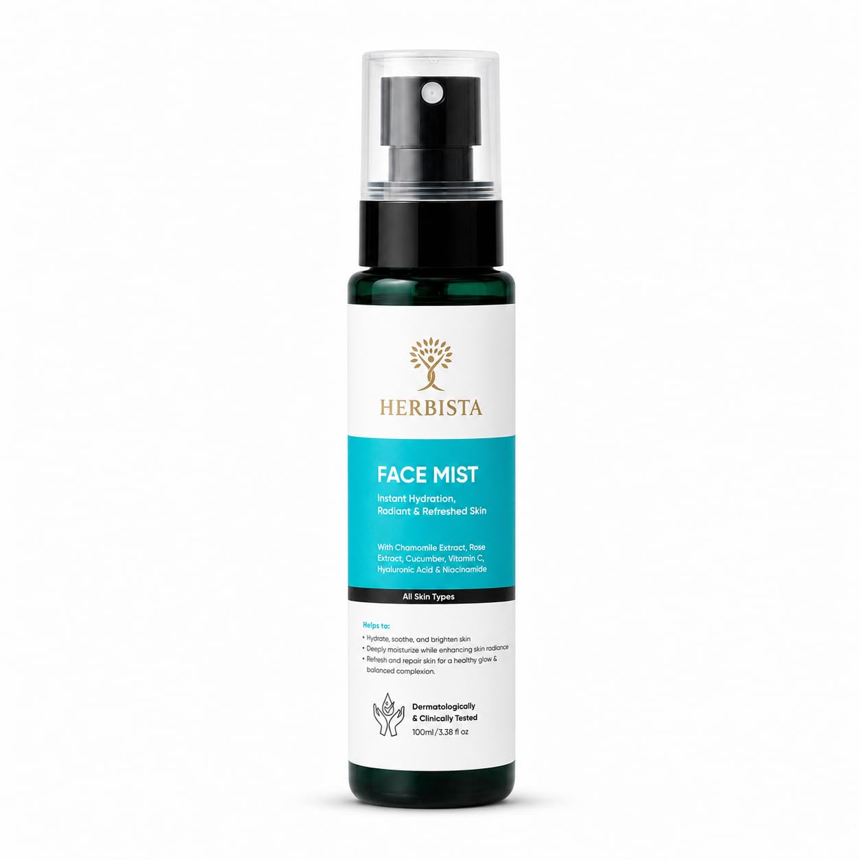 Hydrating & Radiance Face Mist & Toner | With Chamomile Extract, Rose Extract, Cucumber, Vitamin C, Hyaluronic Acid & Niacinamide | Instant Hydration, Radiant & Refreshed Skin | Alcohol-Free Face Mist & Toner | Women & Men | 100 ml-image-44