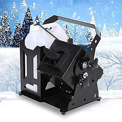 Máquina profesional de nieve, generador portátil de copos de nieve de 600 W para efectos escénicos en interiores y exteriores, ideal para Navidad, bodas y fiestas miniatura 1