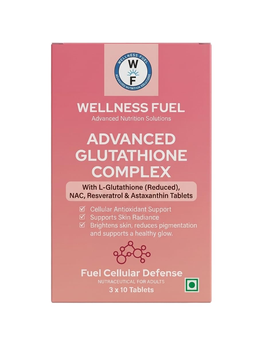 astaxanthin glutathione complex Wellness Fuel Advanced Glutathione Complex Tablets | L-Glutathione Reduced  600mg, NAC 400mg, Resveratrol & Astaxanthin | Antioxidant, Skin  Brightening, Detox & Cellular Health Support