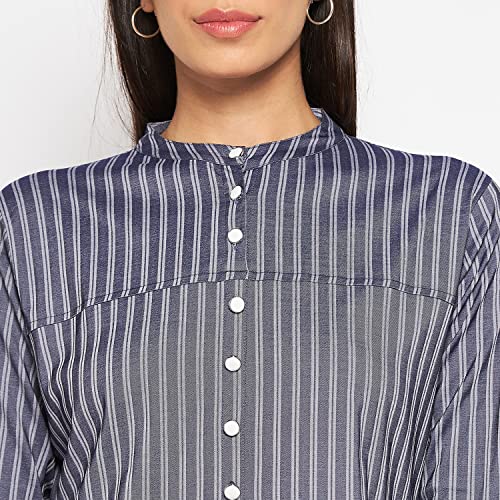 Image of CAMEY Women Striped Cotton Dress