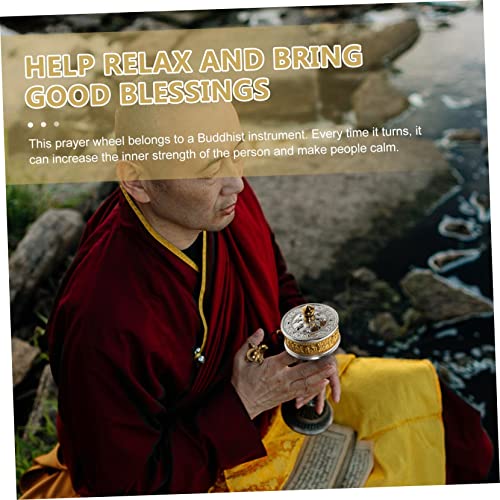 Rueda de oración budista como delicado recuerdo espiritual de paz 5