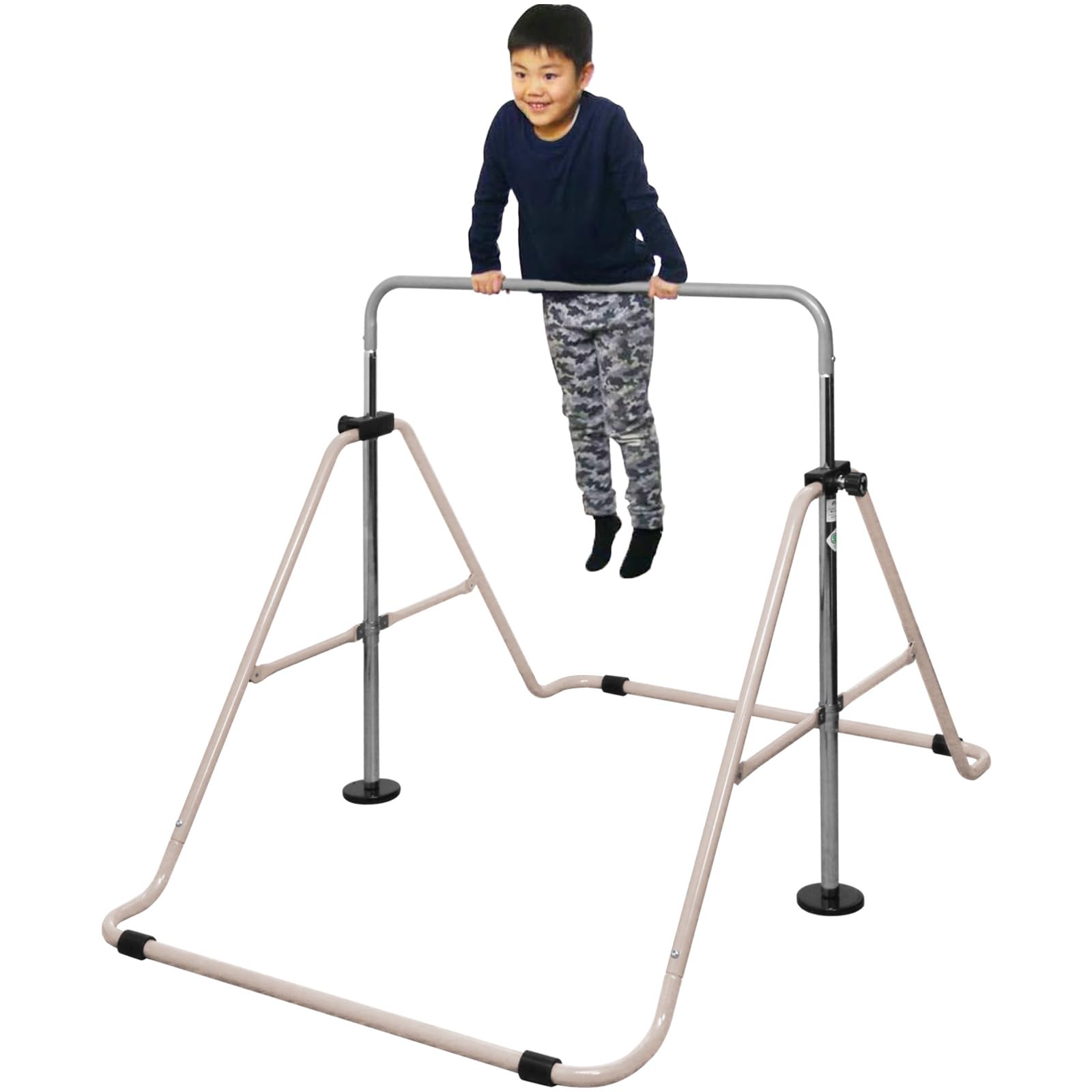 Amazon.co.jp: RiZKiZ 鉄棒 室内 子供 折りたたみ鉄棒 耐荷重100kg SG