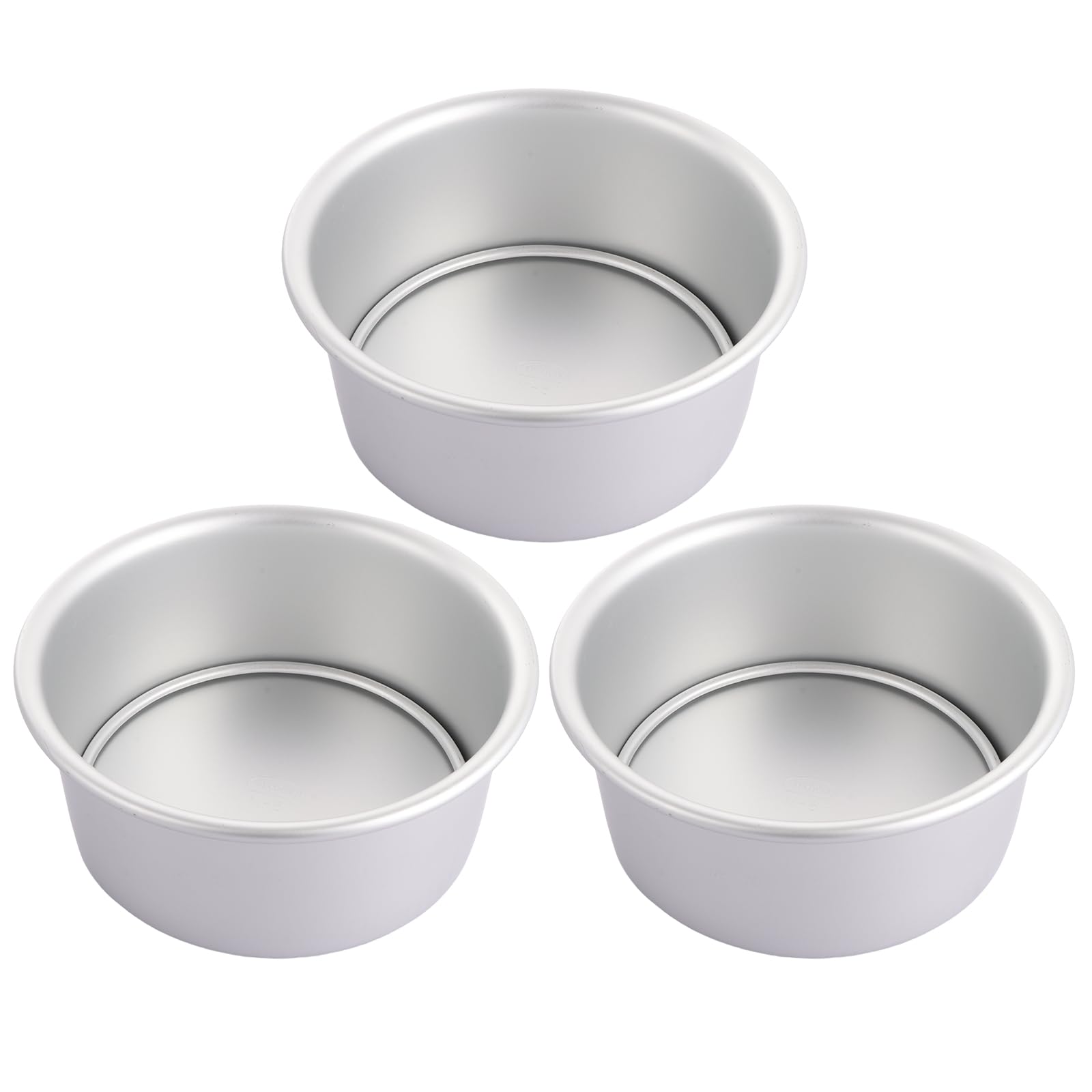 Aselected 3pcs 6in Cake Tin Non Stick Deep Aluminum Round Cake Deep Baking New