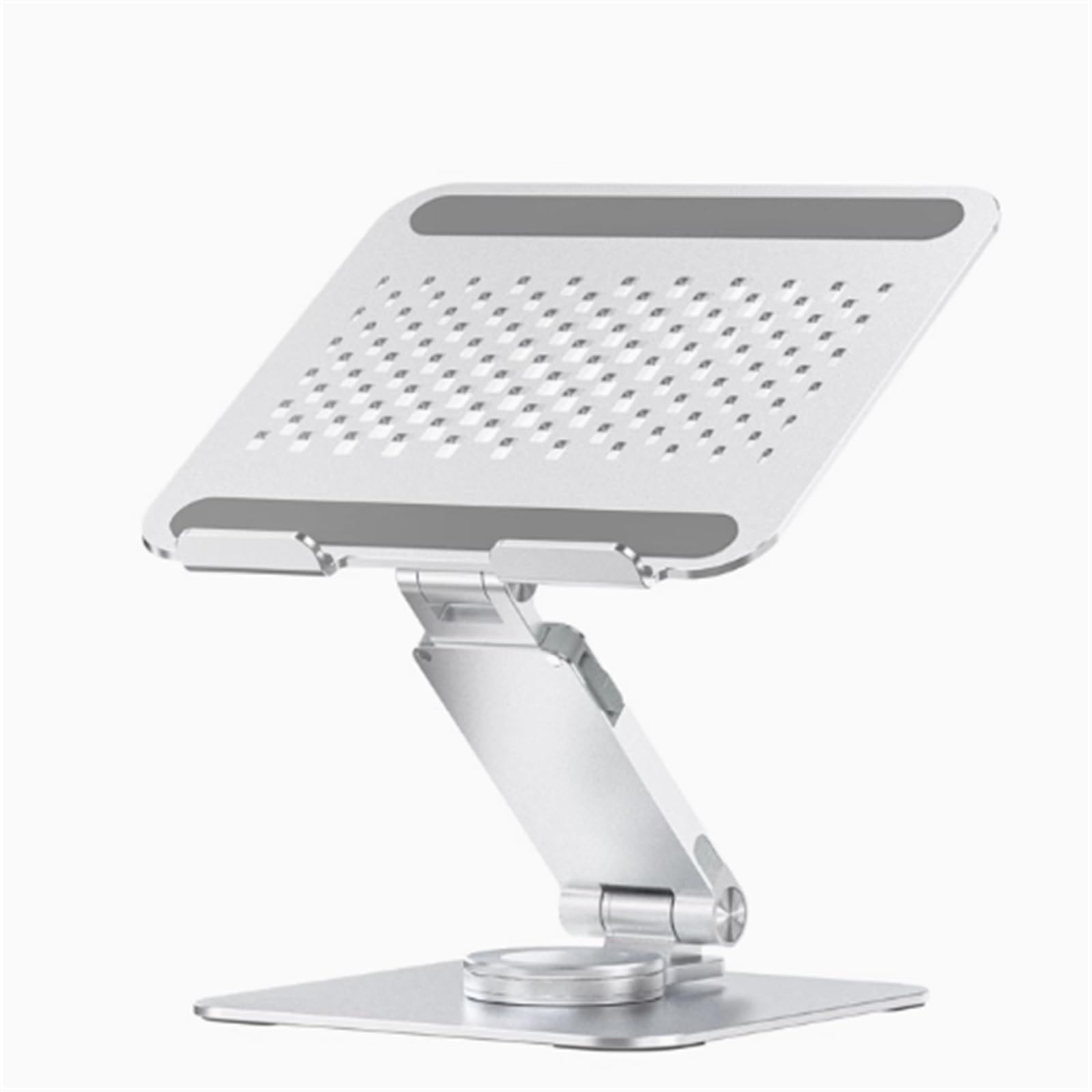 Soporte for computadora portátil de aluminio, rotación libre de 360°, refrigeración ventilada, soporte plegable for computadora portátil, ergonómico, antiarañazos, for todas las computadoras portátile