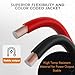 TOPSTRONGGEAR 4 Gauge 25ft Black and 25ft Red Power/Ground Wire-Copper Clad Aluminum CCA-True 4 AWG-True Spec and Soft Touch Cable