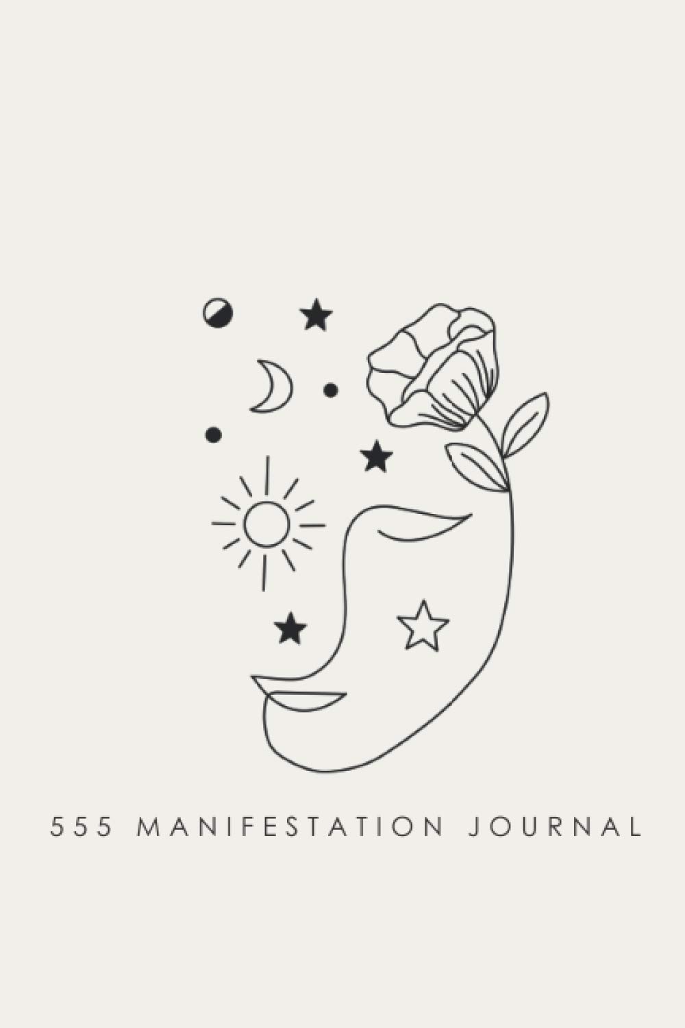 555 Manifesting Journal | Manifesting Notebook | Aesthetic Notebook | 6x9 Inch Guided Manifestation Notebok