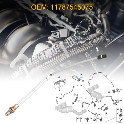 Sensor de oxígeno downstream para BMW 2005-2015 miniatura 2