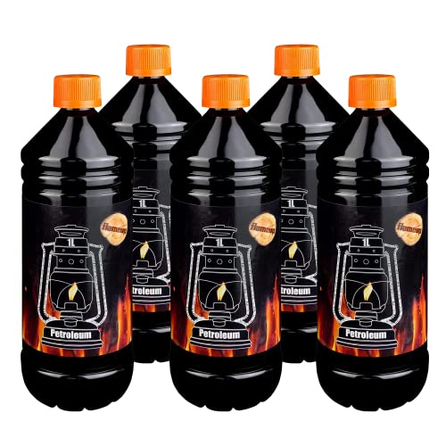 Flameup Petroleum für Petroleumheizung -ofen oder Lampe 5 L hochreines Kerosin zur Verbrennung in Kamin Heizung oder Lampe verbrennt rückstandsfrei und geruchlos