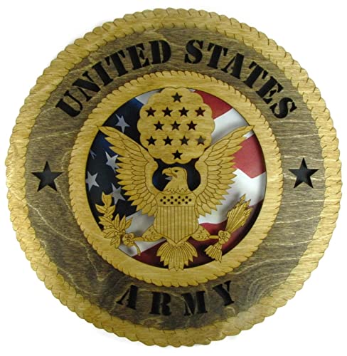 Orange Kat 6 Branch Set Laser Cut Military 8 Inch Wall Plaques With American Flag thumb #3