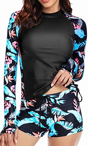 Halcurt Damen Badeshirt Kurzarm – UPF 50+ Sonnenschutz, Schnell Trocknend, Für Schwimmen & Surfen