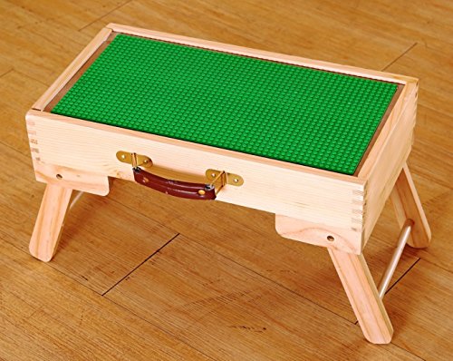 DAPU Wooden Multi-Activity Table,Portable Folding Play Table with Chalkboard & Storage,for Kids & Children - Thumbnail 3