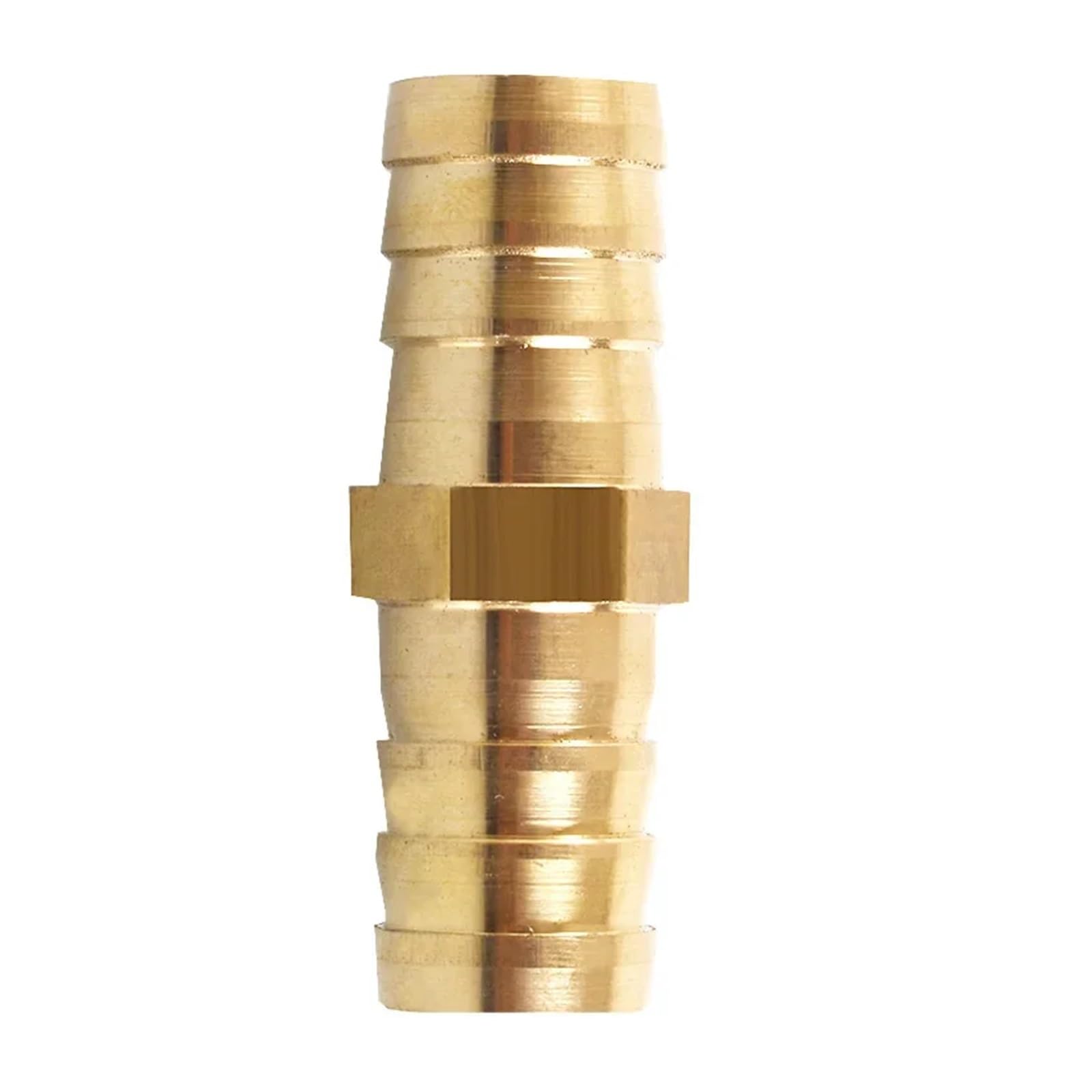 MQXFCZUX 1pc 8mm Hose Brass Hosetail Straight 2 Way Fitting Splitter Connector MQXFCZUX