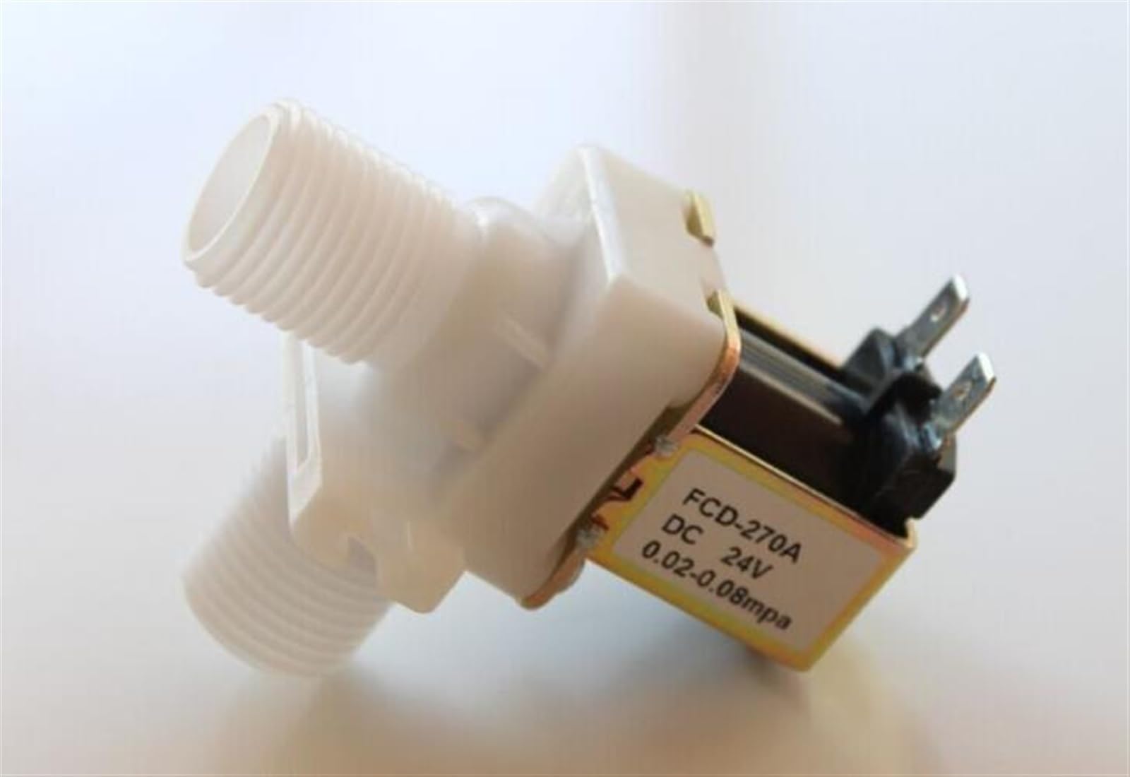ZERQYHNGS Normally Closed Water Electric Solenoid Valve DC 24V Inlet Flow Switch 0.02-0.8Mpa 1Pcs