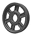 Martin 4 8V 1700 F Hi-Cap QD Sheave, 8V Belt Section, 4 Grooves, F Bushing required, Class 30 Gray Cast Iron, 17" OD, 1459 max rpm, 16.8" Pitch Diameter