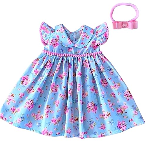Vestido de Bebê menina infantil com tiara 100% algodão Maya SB Tamanho:01 (12-18 Meses)