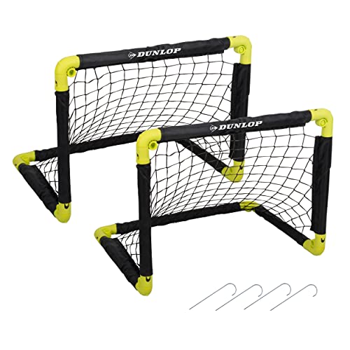 Dunlop Fußballtor 50 x 44 x 44 cm - Fußballtore Set von 2 - Faltbares...