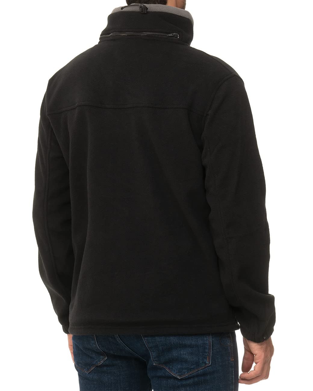 Geographical Norway veste polaire homme capuche cachée col montant trekking | Col montant, capuche cachée, forme polaire, pour outdoor, randonnée, trekking, loisirs et mi-saison bans production
