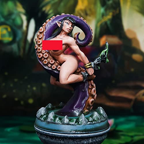 ZHANGJING Kit de Resina Octopus Girl 56mm-75mm miniatura 1