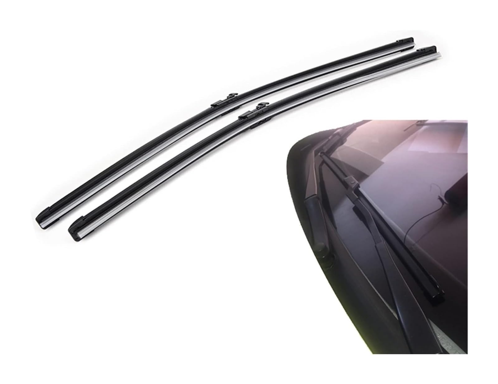 Para Yeti 2009-2017 Limpiaparabrisas Coche Juego Hojillas Delanteras Y Traseras Parabrisas Ventana Cepillos Lluvia 24 "+ 19" + 11" Escobilla Limpiaparabrisas Automóvil(Left Hand Drive)