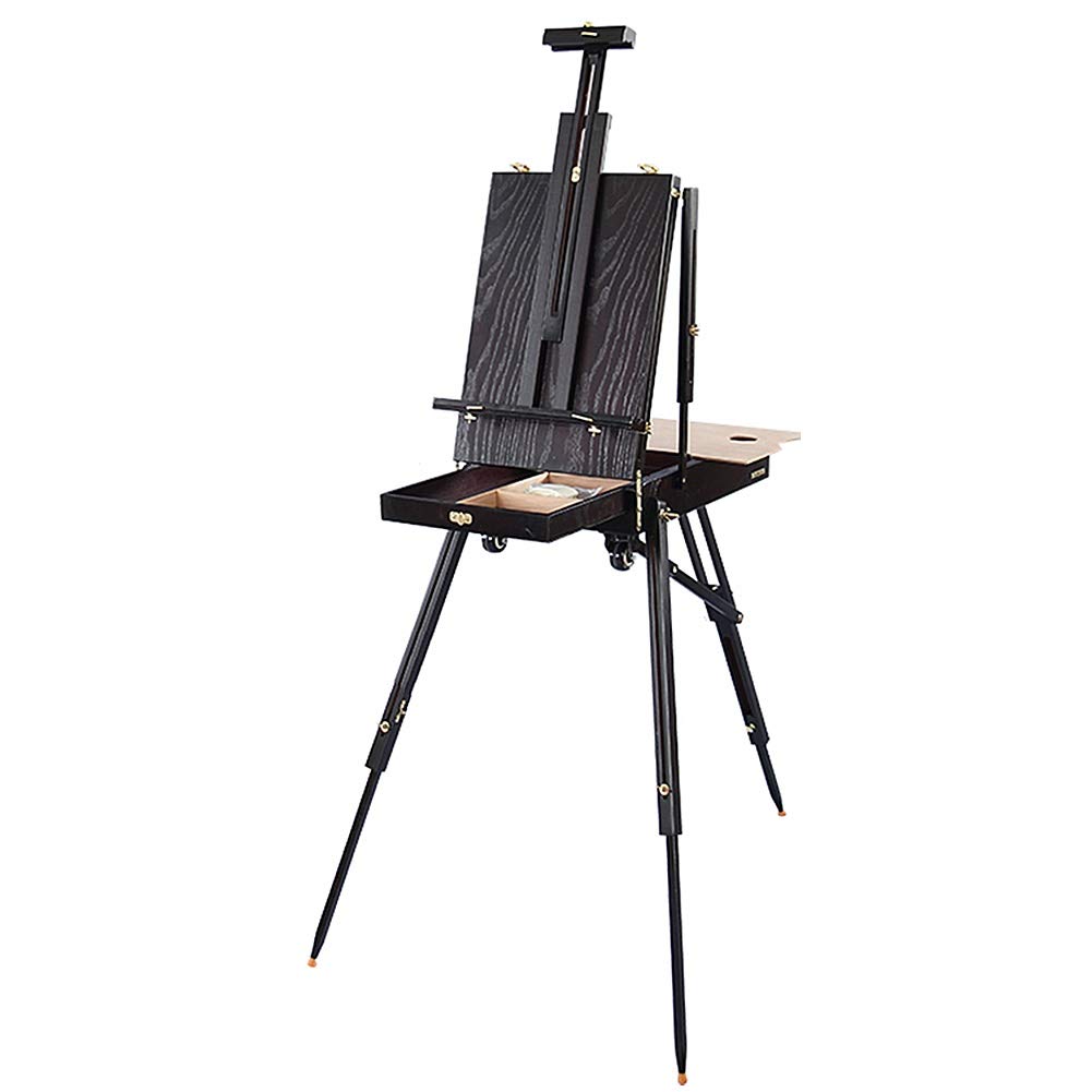 NGDFGR Easel En Box Travel Pull Rod With Wheel 140-183Cm,Drawer And Pallete,For Field Studio Ing Sketching Display Exhibition And Art,
