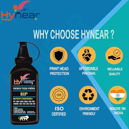 Image of 88A Toner Powder Comapatible for 88A / 78A / 85A / 35A / 36A / CRG 925 / 725 / 325 / 337 / 328 / 728 / 928 / 912 Cartridge (80Gram X 4Bottle)