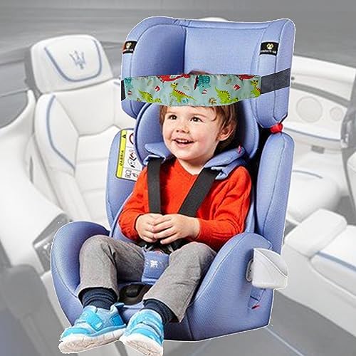 Image of 4 Pieces Baby Head Support for Car,Head Support Straps Car Seat Head Holder Sleeping Headrest Band with Adjustable Buckle Universal Car Accessories for Kids,Toddler