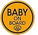 TOTOMO # ALI-025 Baby an Bord Magnet Aufkleber Sicherheit Vorsicht Zeichen für Auto Stoßstange - Baby Schnuller