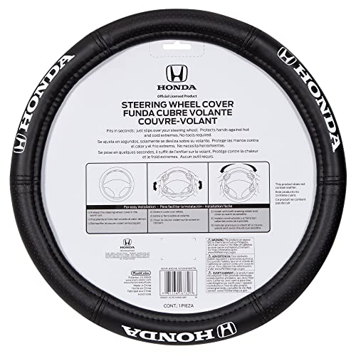 Plasticolor 006732I01 Elite Series Speed Grip 'Honda' Steering Wheel Cover , Black #TOP3