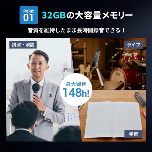 Loesoko ボイスレコーダー LY-A109 の商品画像 4